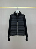 Black and White Puffer Jacket - Men's
