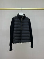 Black and White Puffer Jacket - Men's