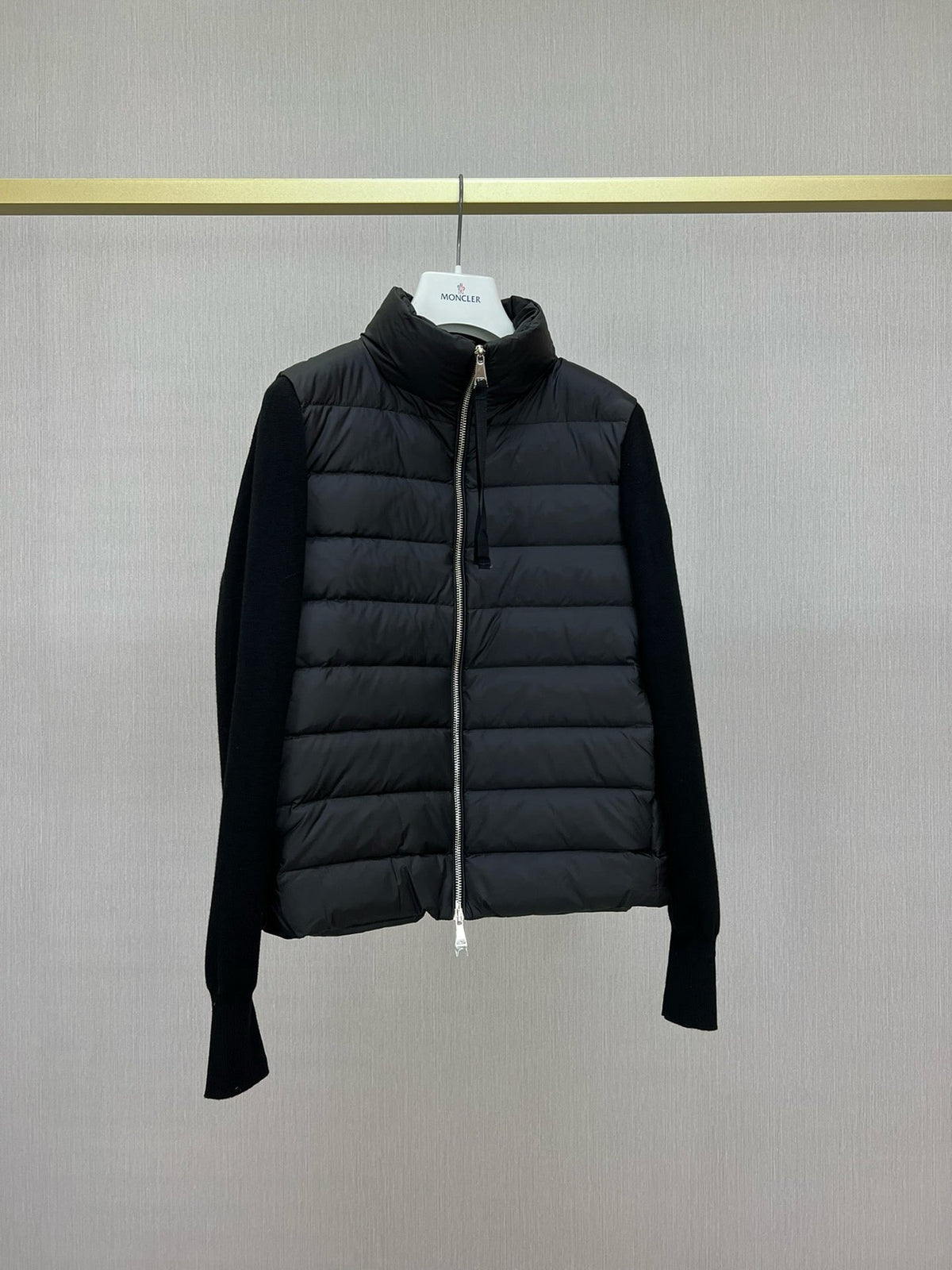 Black and White Puffer Jacket - Men's
