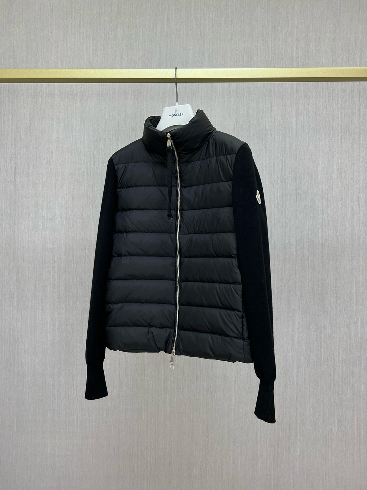 Black and White Puffer Jacket - Men's
