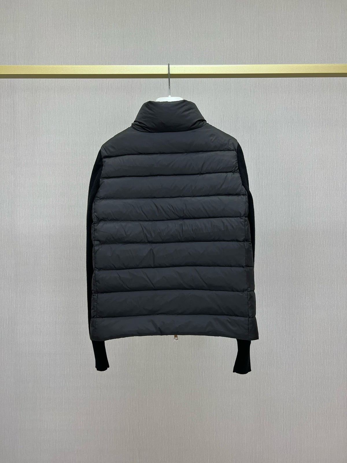 Black and White Puffer Jacket - Men's