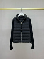 Black and White Puffer Jacket - Men's