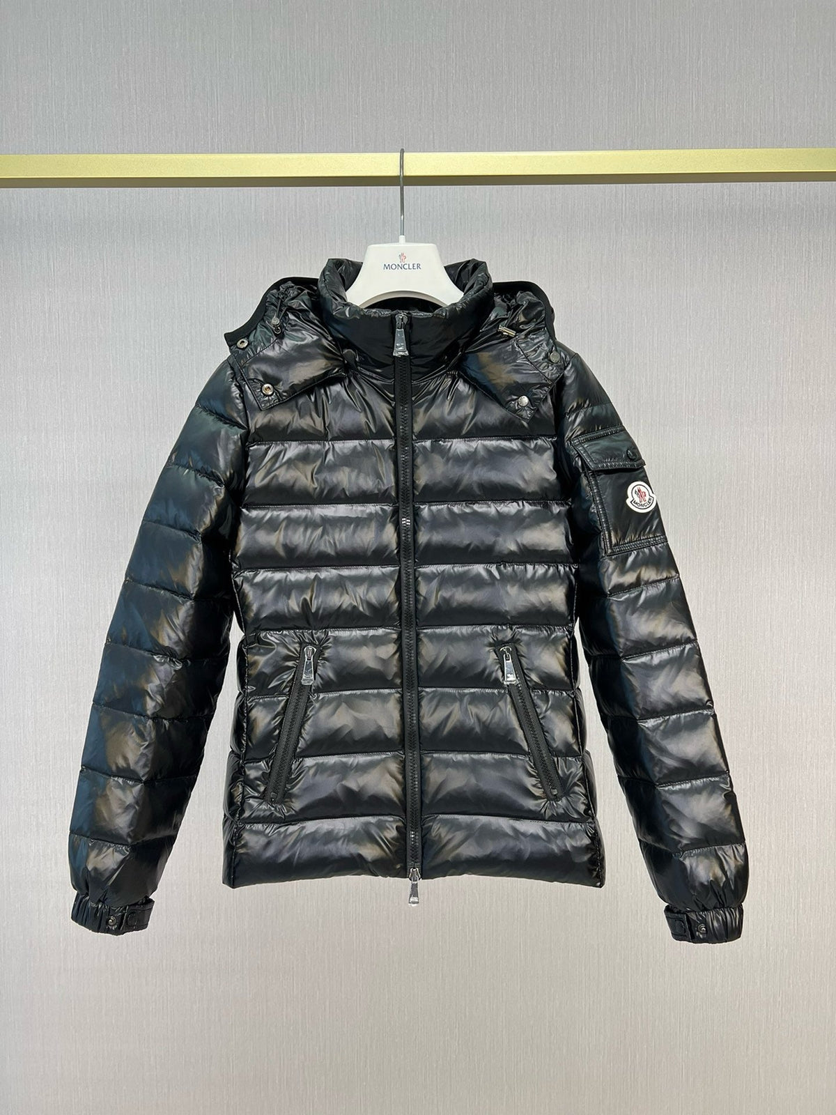 Black Puffer Jacket - Men's