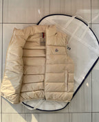 Cream Nylon Down Gilet - Men's