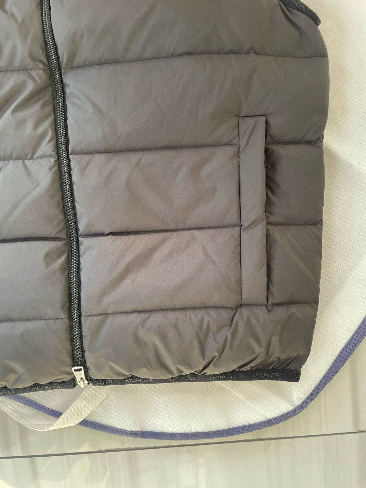 Cream Nylon Down Gilet - Men's