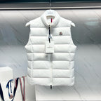 Navy Nylon Glossy Gilet - Men's