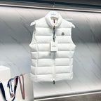 Navy Nylon Glossy Gilet - Men's