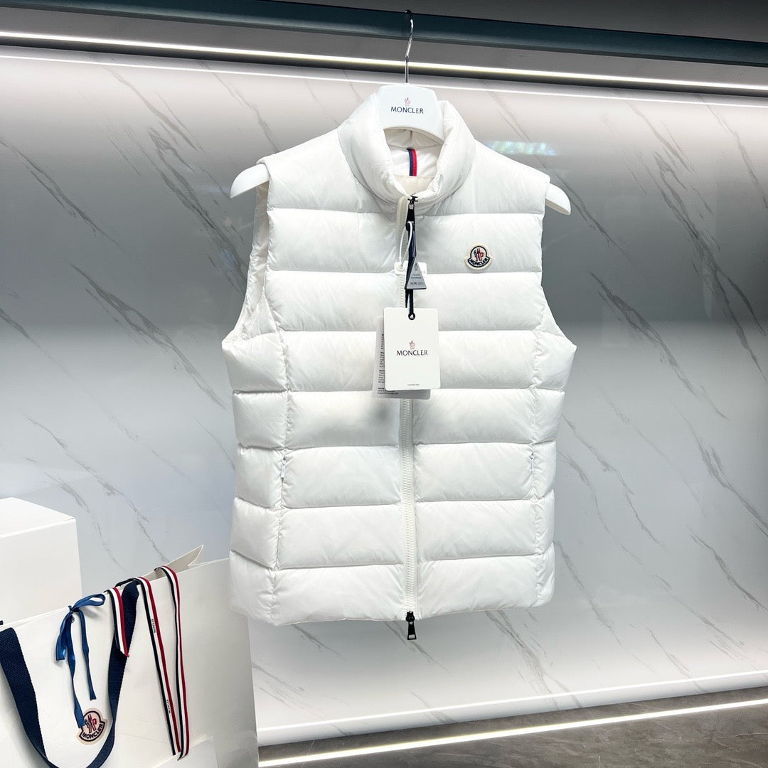 Navy Nylon Glossy Gilet - Men's