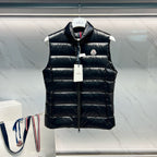 Navy Nylon Glossy Gilet - Men's