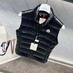 Navy Nylon Glossy Gilet - Men's