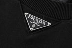 Grey Cotton Small Logo Crewneck - Men's