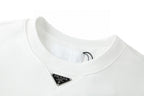 Grey Cotton Small Logo Crewneck - Men's
