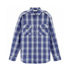 Blue Flannel Check Overshirt - Women's