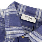 Blue Flannel Check Overshirt - Women's