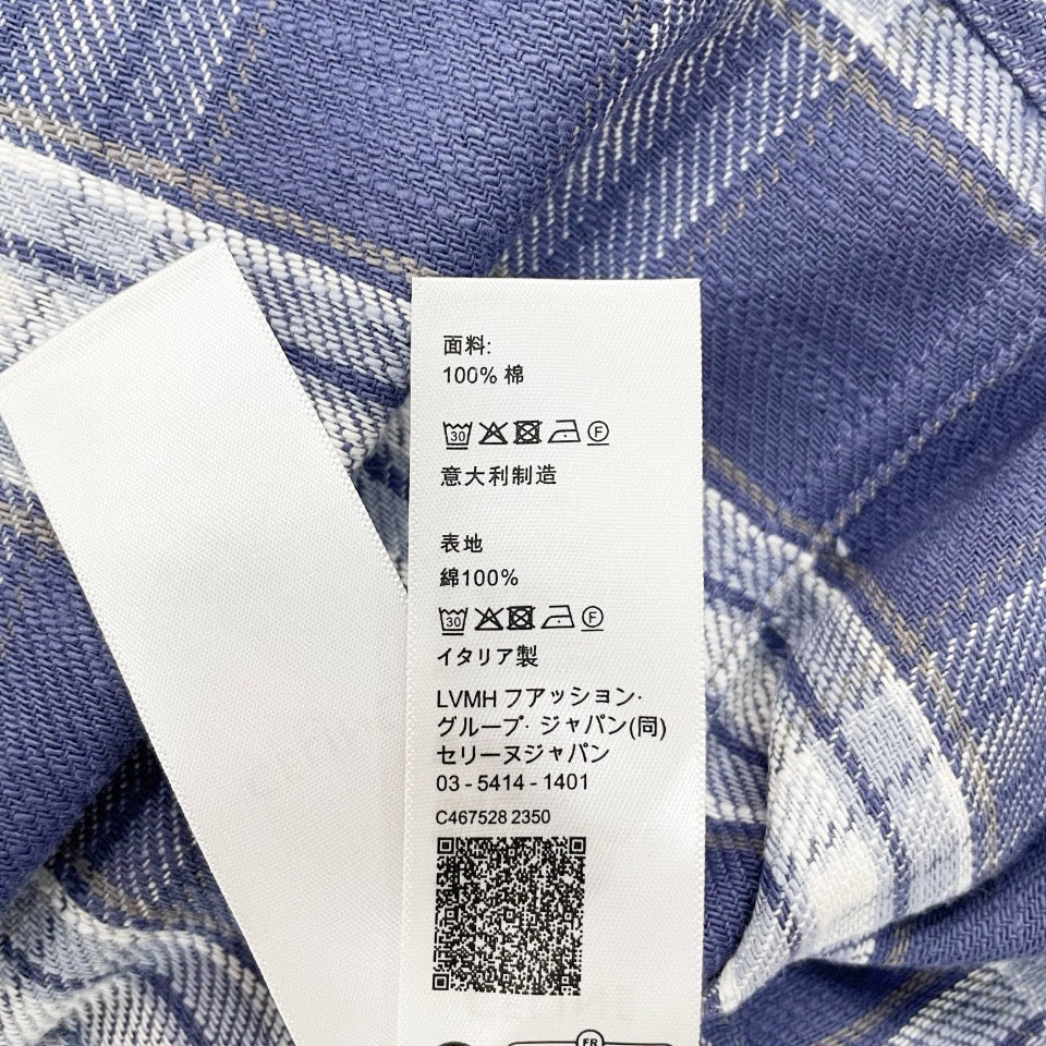 Blue Flannel Check Overshirt - Women's