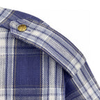 Blue Flannel Check Overshirt - Women's