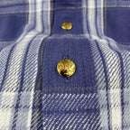 Blue Flannel Check Overshirt - Women's