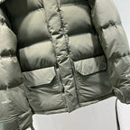 Black and Grey Puffer Jacket - Men's