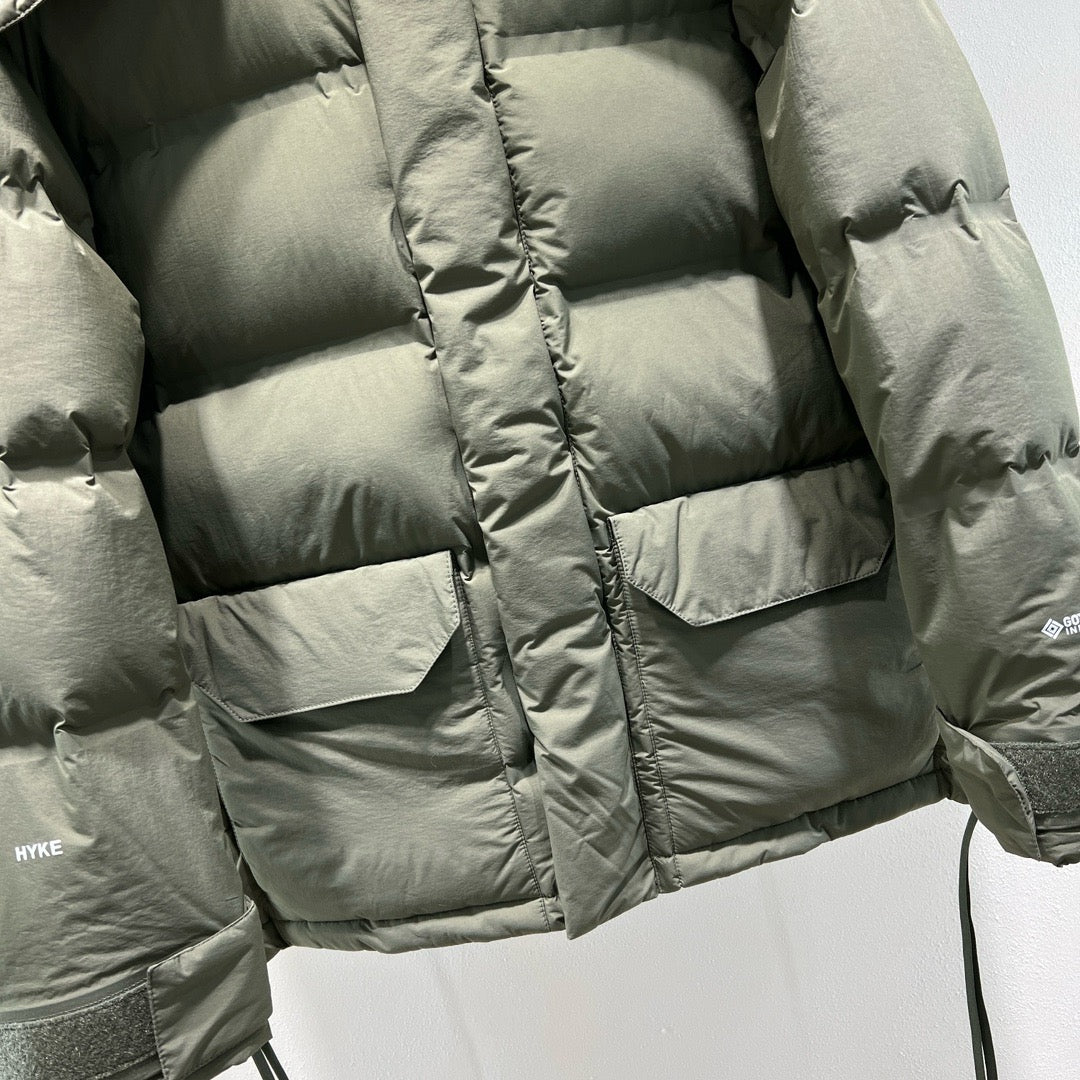 Black and Grey Puffer Jacket - Men's