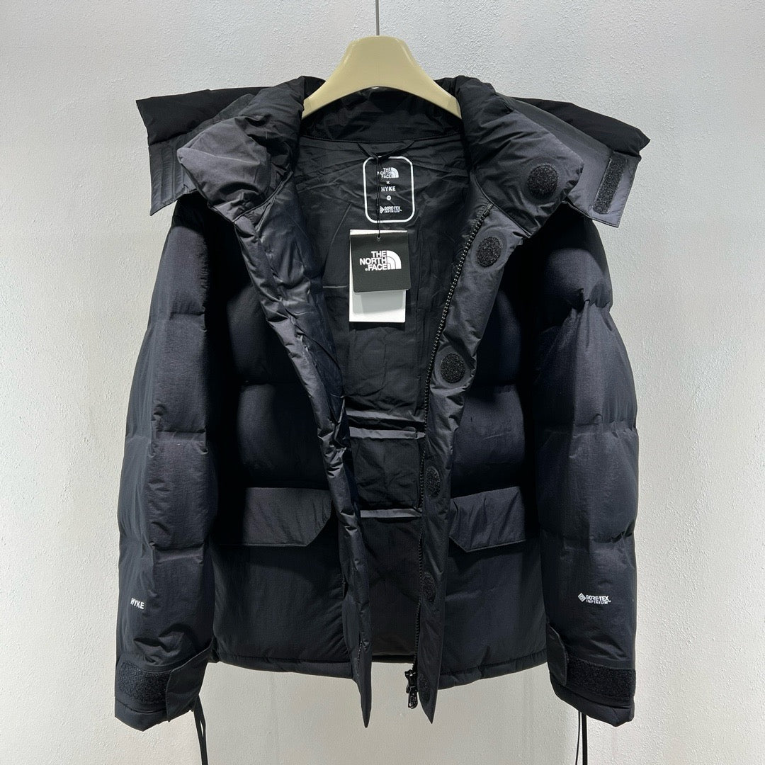 Black and Grey Puffer Jacket - Men's