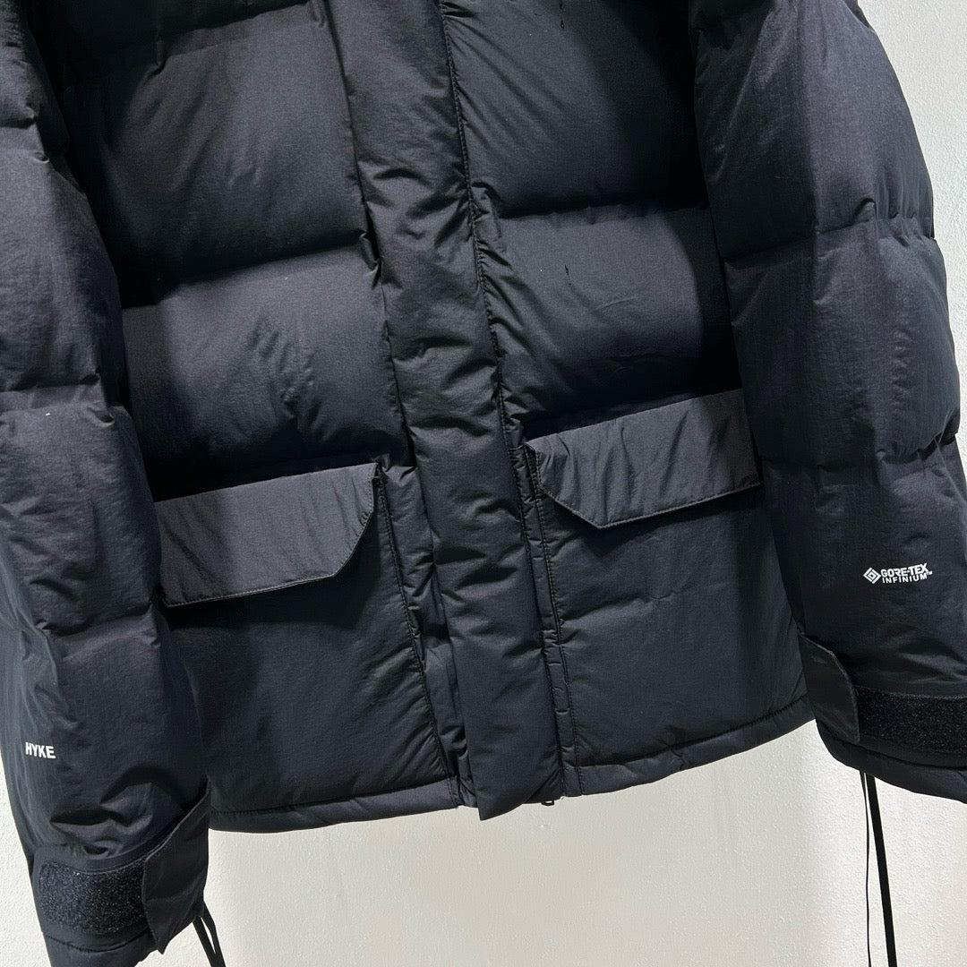 Black and Grey Puffer Jacket - Men's