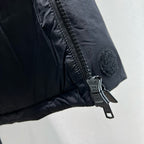 Black and Grey Puffer Jacket - Men's