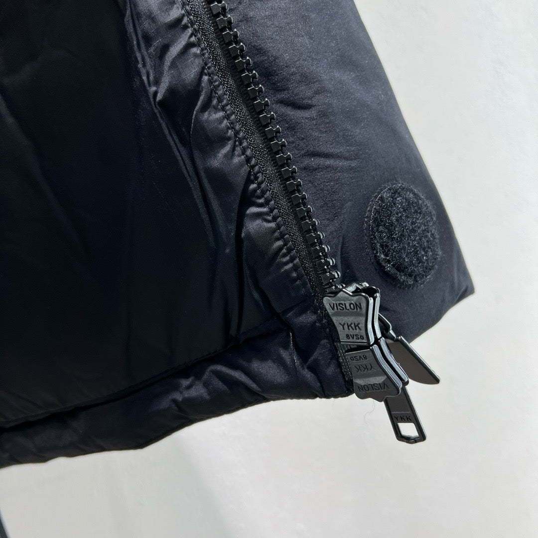 Black and Grey Puffer Jacket - Men's