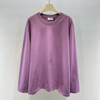 Pink Cotton Plain Crewneck - Men's