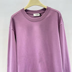 Pink Cotton Plain Crewneck - Men's