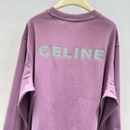 Pink Cotton Plain Crewneck - Men's