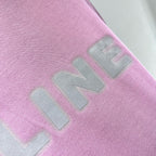 Pink Cotton Plain Crewneck - Men's