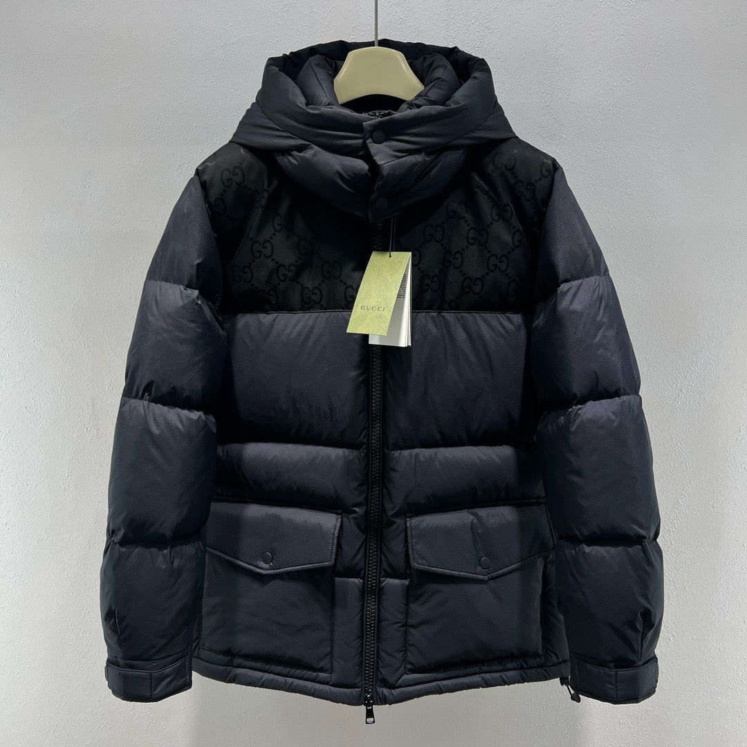 Black Puffer Jacket - Men's