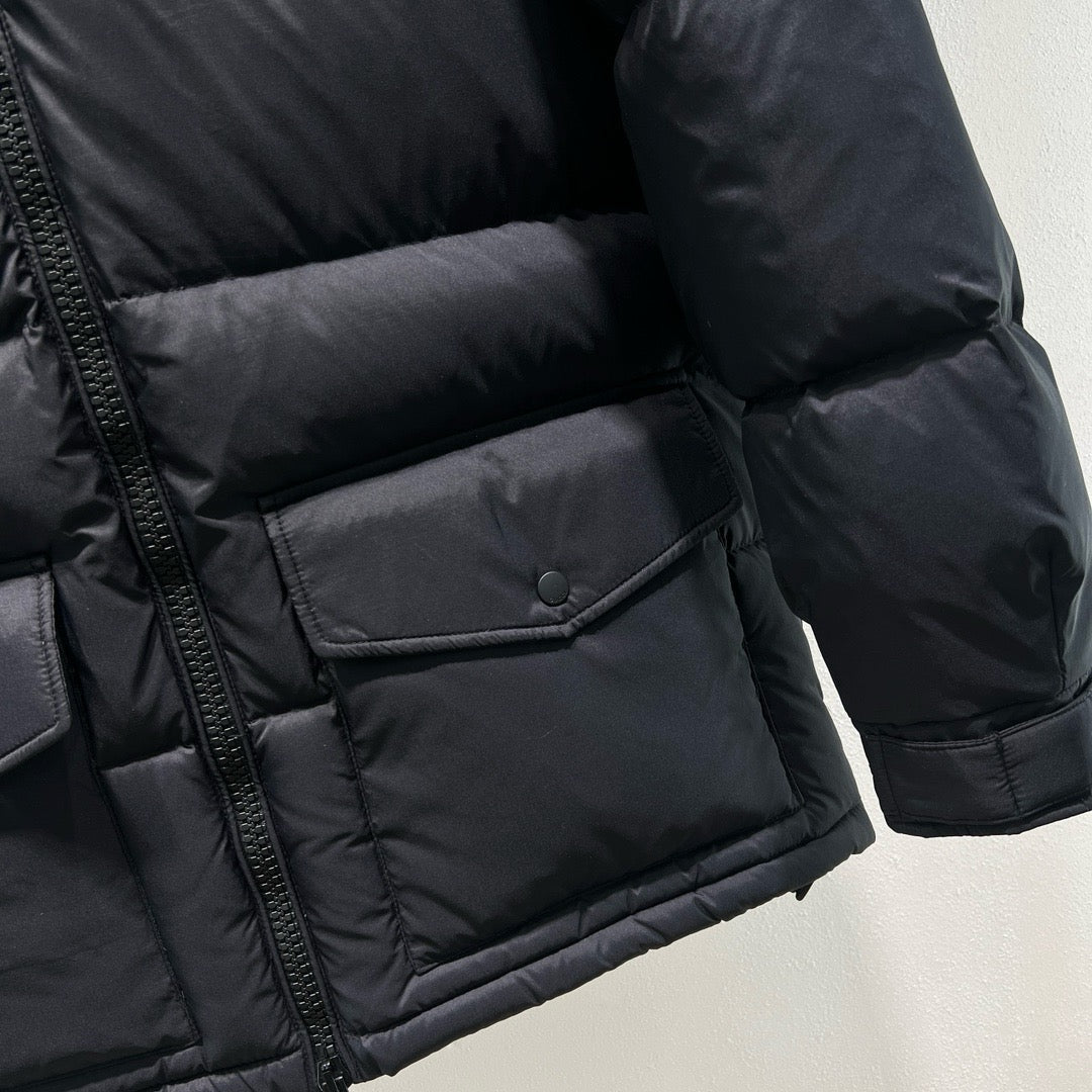 Black Puffer Jacket - Men's