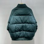 Black and White Puffer Jacket - Men's