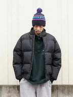 Black and White Puffer Jacket - Men's