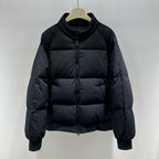 Black and White Puffer Jacket - Men's
