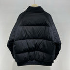 Black and White Puffer Jacket - Men's