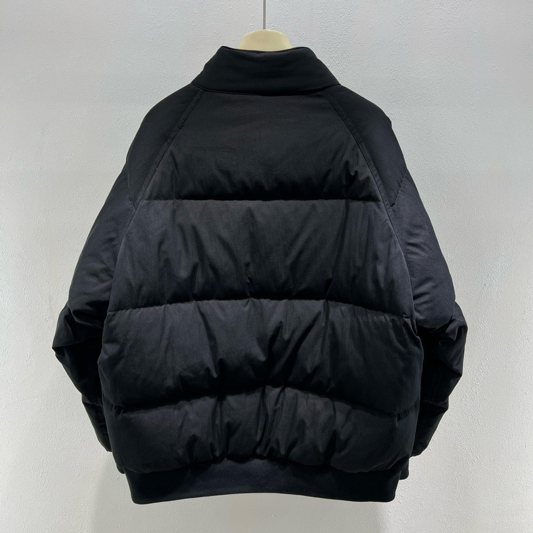 Black and White Puffer Jacket - Men's