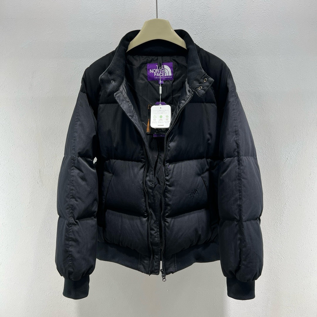 Black and White Puffer Jacket - Men's
