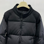 Black and White Puffer Jacket - Men's