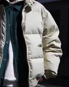 Black and White Puffer Jacket - Men's