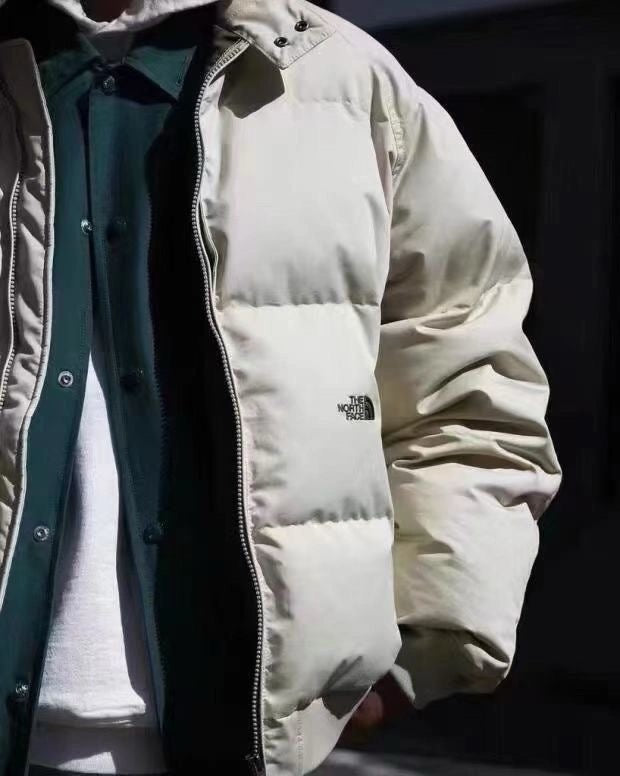 Black and White Puffer Jacket - Men's