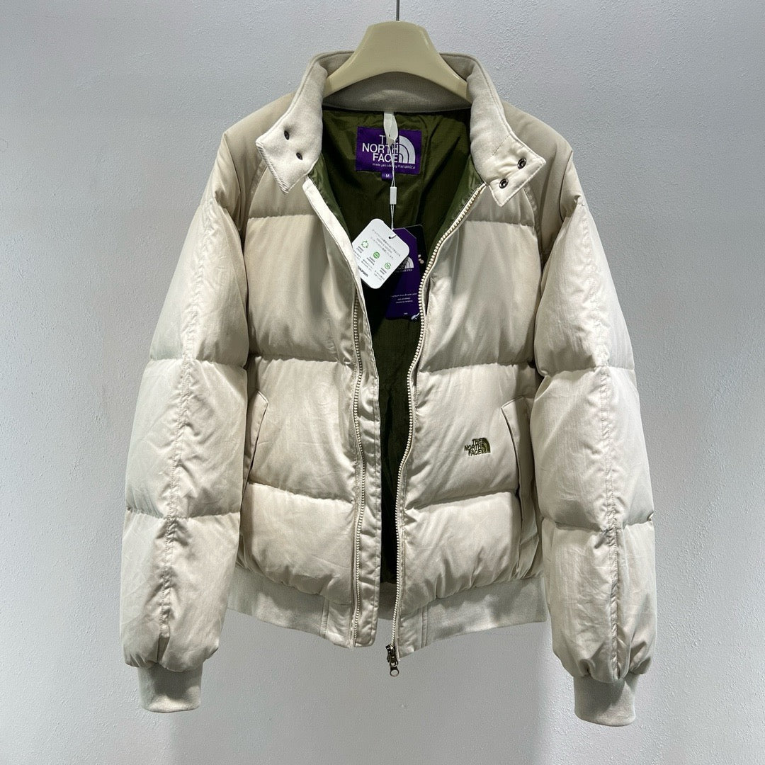 Black and White Puffer Jacket - Men's