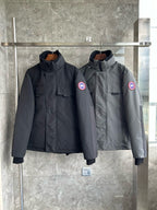Grey Nylon Down Parka - Men's