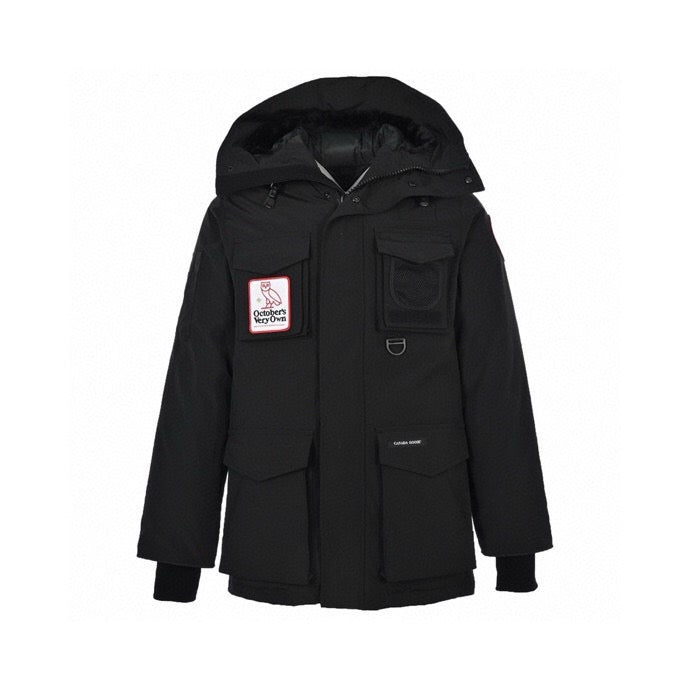 Black and Blue Parka - Men's