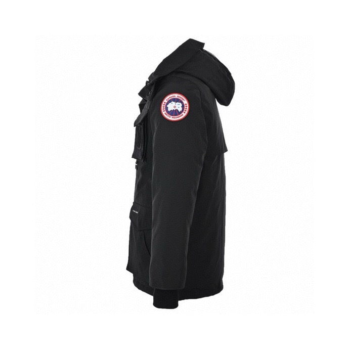 Black and Blue Parka - Men's
