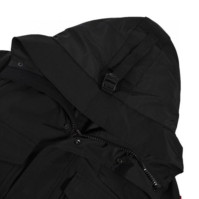 Black and Blue Parka - Men's