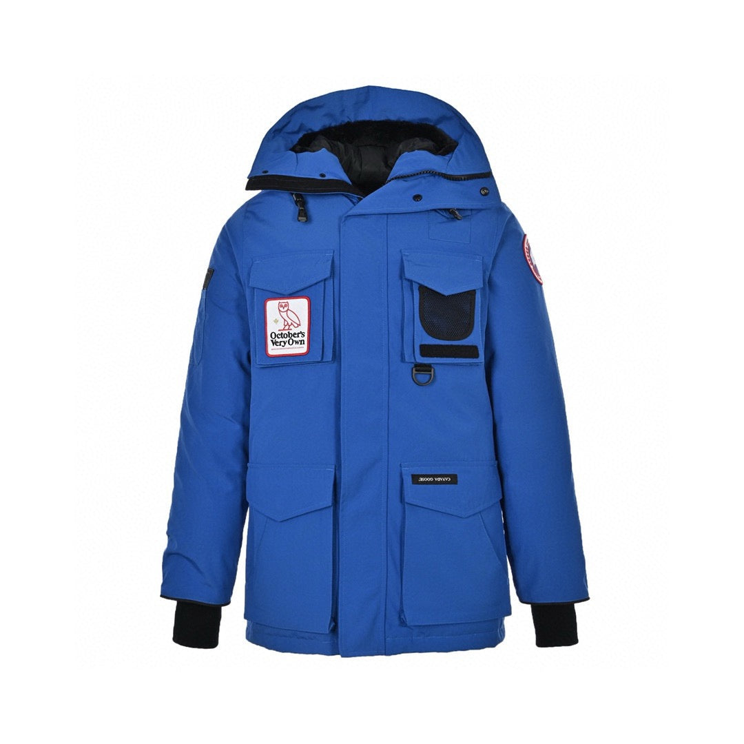 Black and Blue Parka - Men's