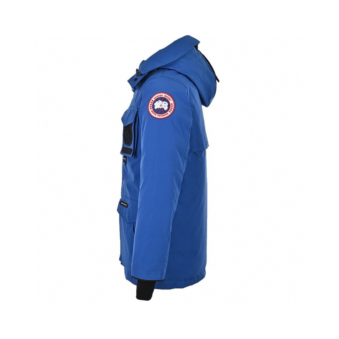 Black and Blue Parka - Men's