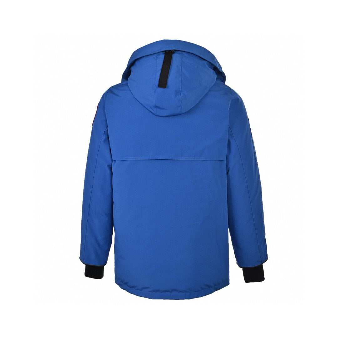 Black and Blue Parka - Men's